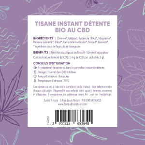 Tisane CBD - Super détente Nature & CBD : 9,90 € ➤ Livré