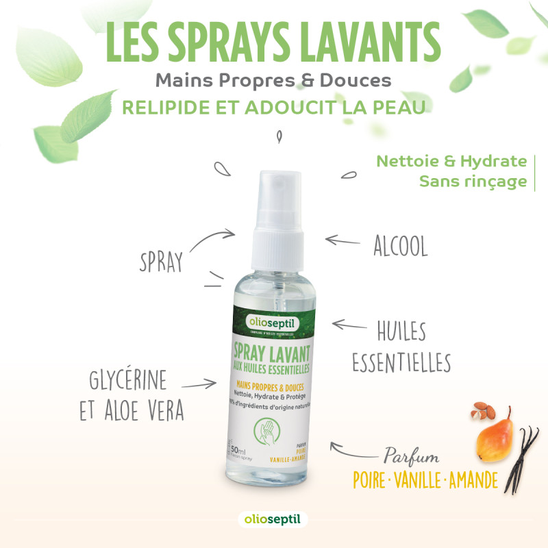 OLIOSEPTIL® SPRAY LAVANT POIRE-VANILLE-AMANDE