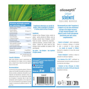 OLIOSEPTIL SPRAY SÉRÉNITÉ - ÉQUILIBRE NERVEUX