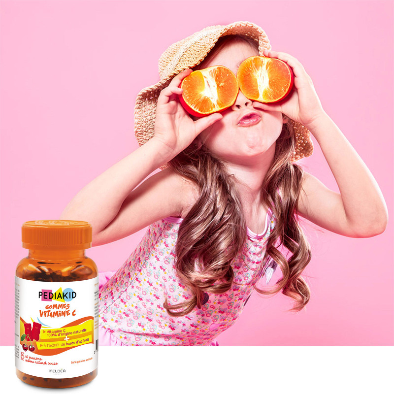 PEDIAKID Gommes Vitamine C - Complément alimentaire enfants naturel