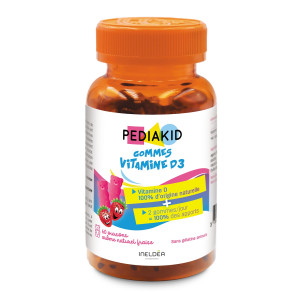 PEDIAKID Gommes Vitamine D3 - Complément alimentaire enfants